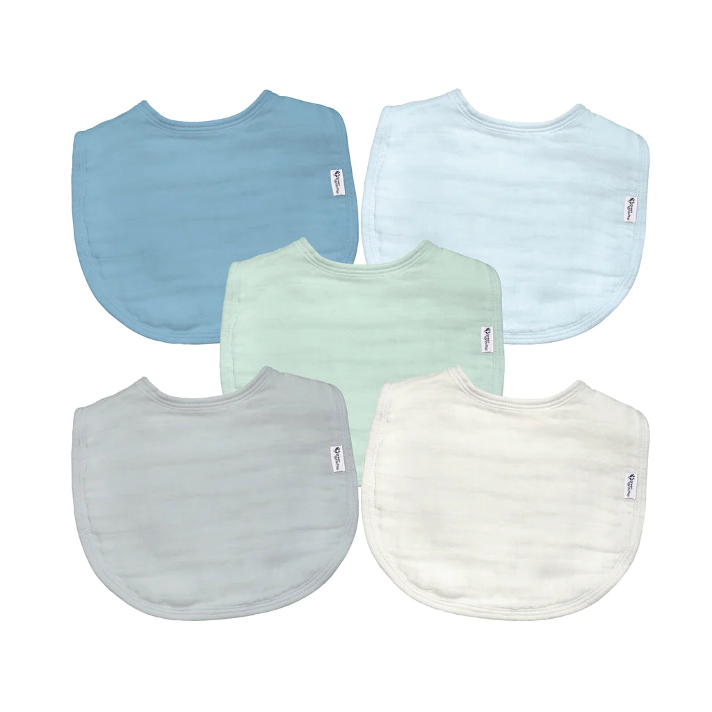 Green Sprouts Organic Cotton Muslin Bibs 5pk