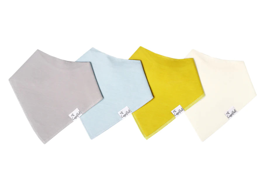 Copper Pearl Baby Bandana Bibs - 4 Pack