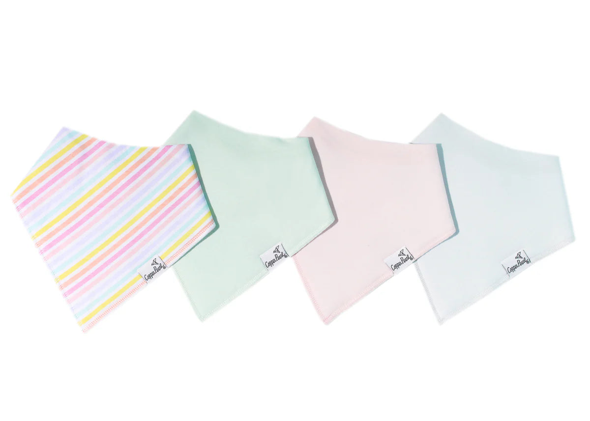 Copper Pearl Baby Bandana Bibs - 4 Pack