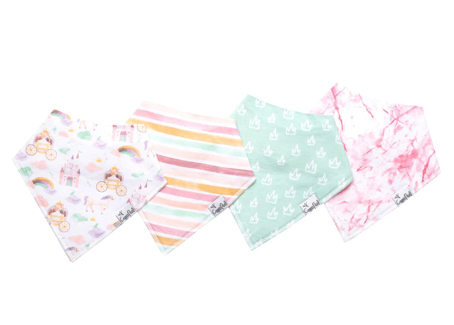 Copper Pearl Baby Bandana Bibs - 4 Pack