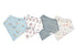 Copper Pearl Baby Bandana Bibs - 4 Pack