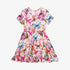 Posh Peanut S/S Twirl Dress Watercolor Butterfly