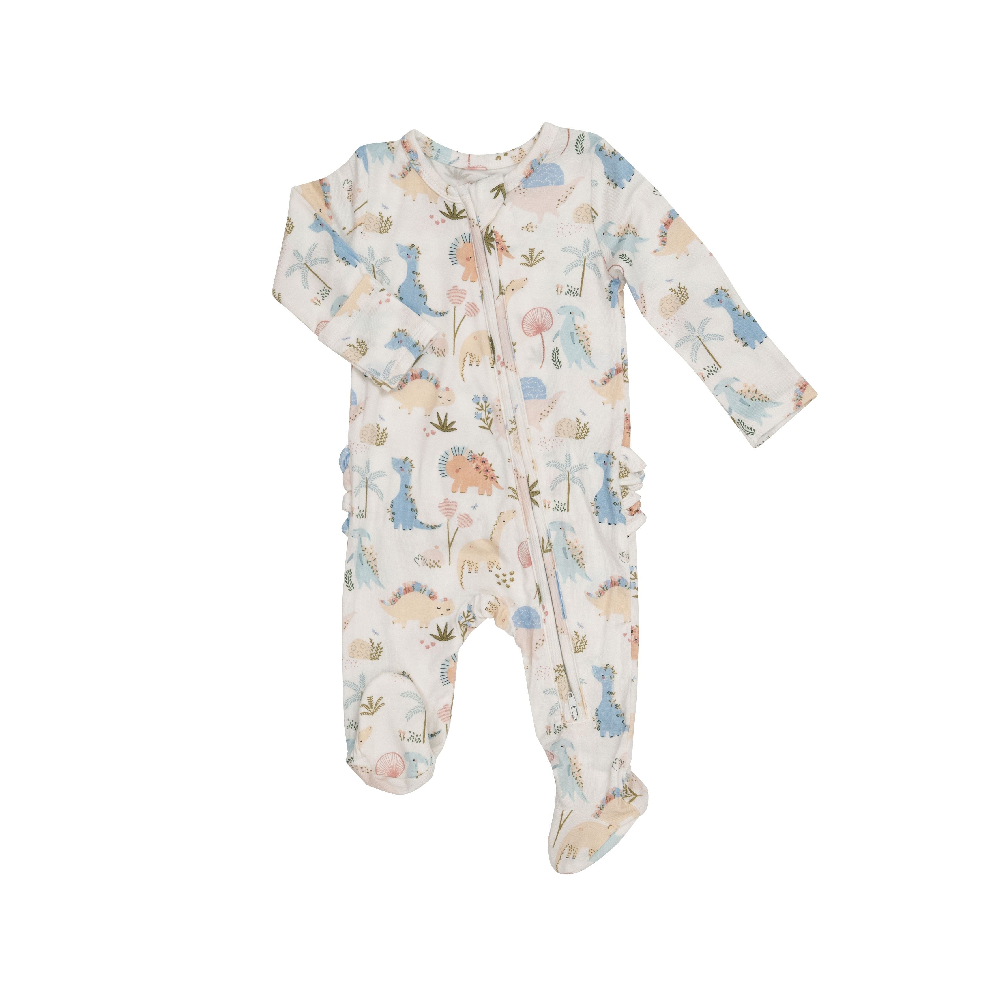 Angel Dear Soft Dinos Zippered Footie