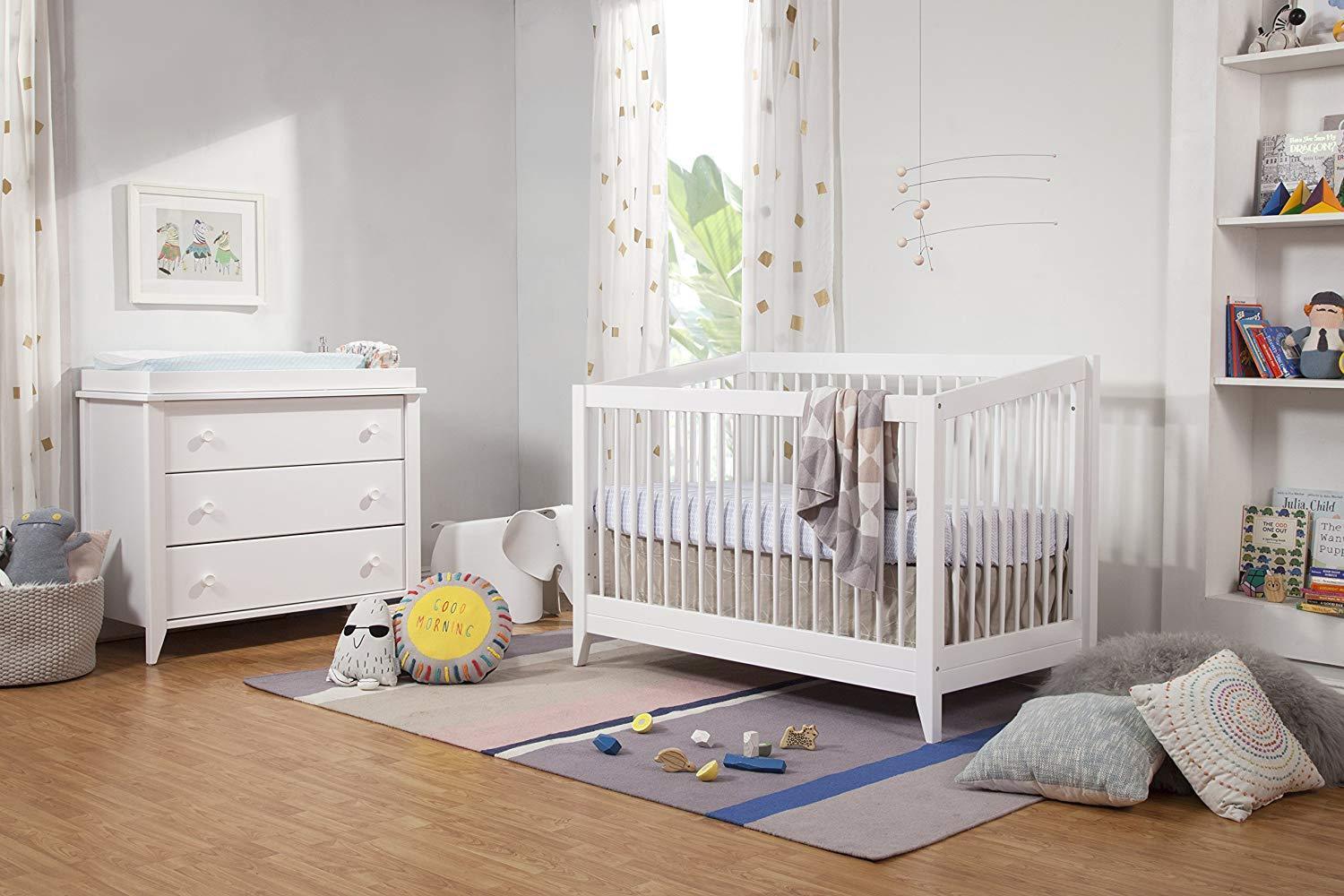 Babyletto Sprout 4-in-1 Convertible Crib with Toddler Bed Conversion Kit