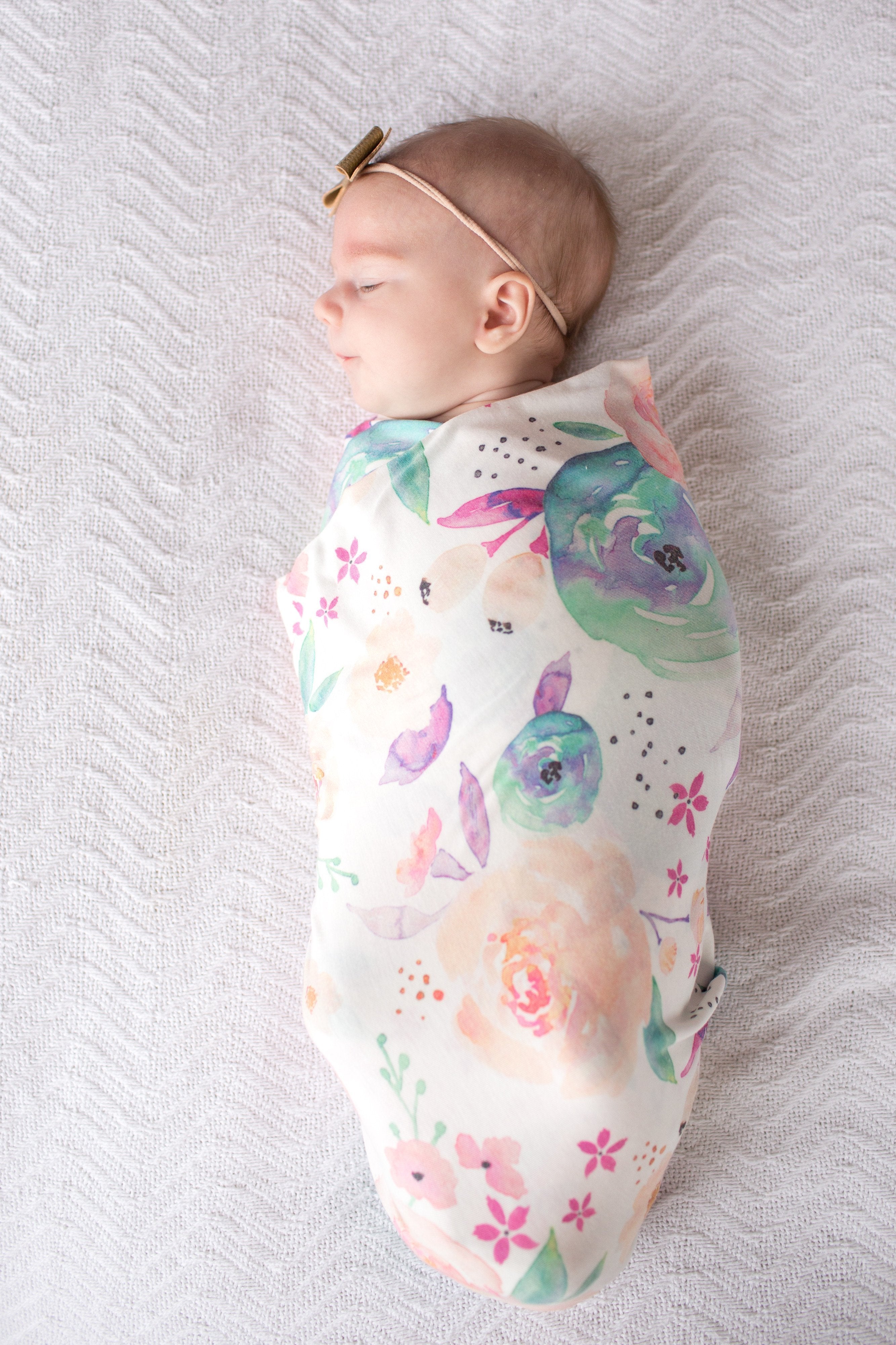 Copper Pearl Knit Swaddle Blanket