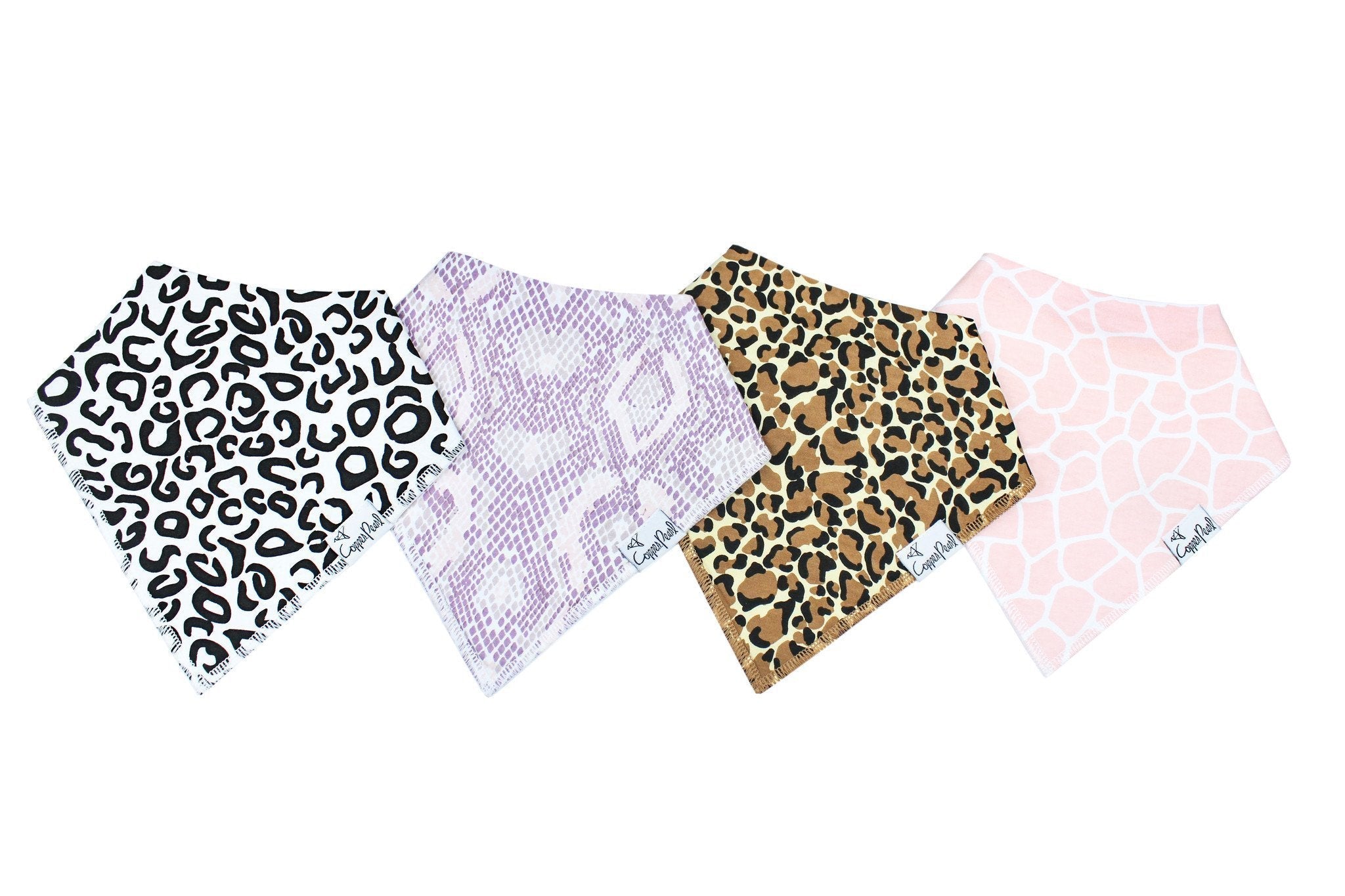 Copper Pearl Baby Bandana Bibs - 4 Pack