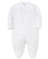 Kissy Kissy Footie-White w/White Trim