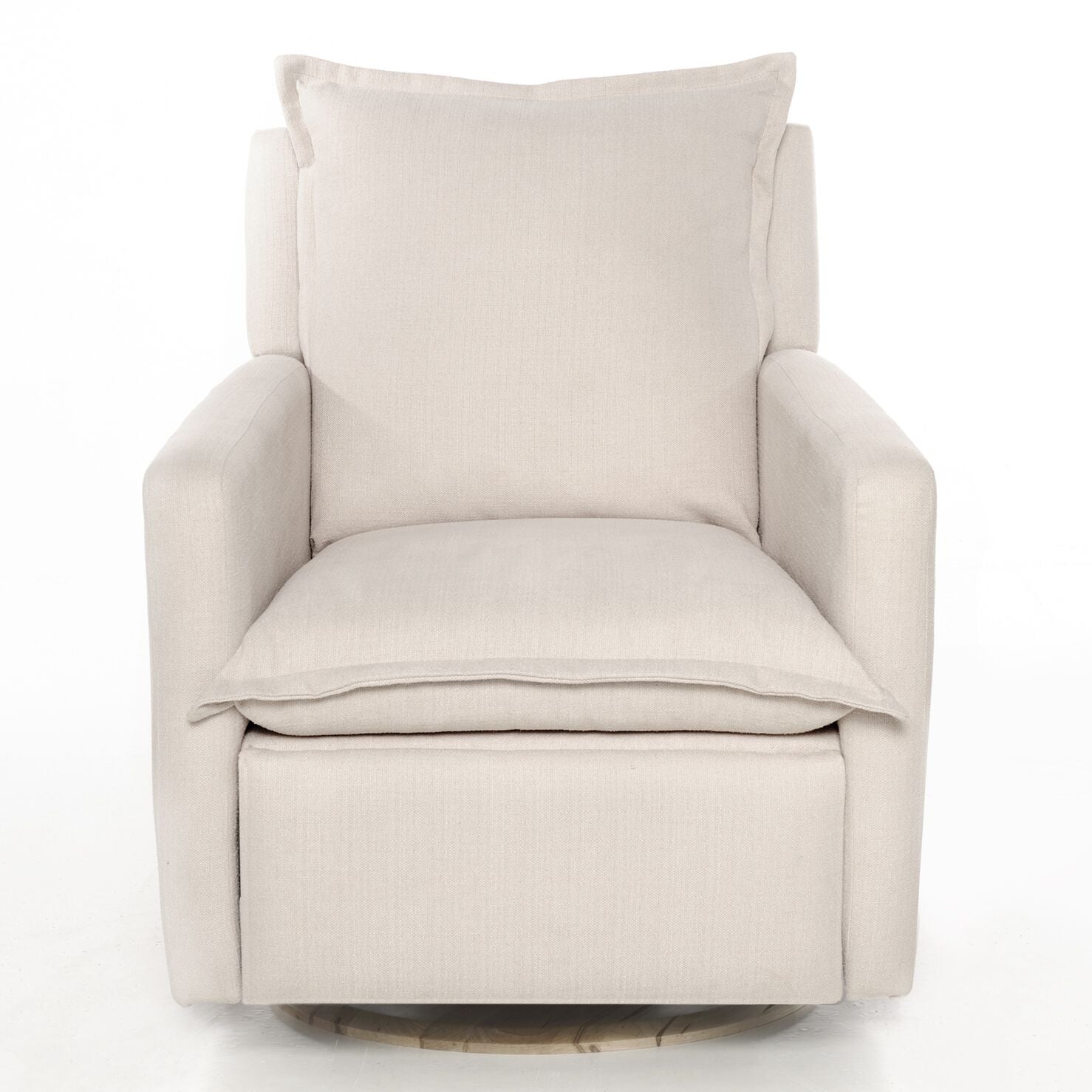 Oilo Flynn Recliner Swivel Glider Wood Base