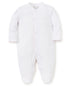 Kissy Kissy Footie-White w/Pink Trim