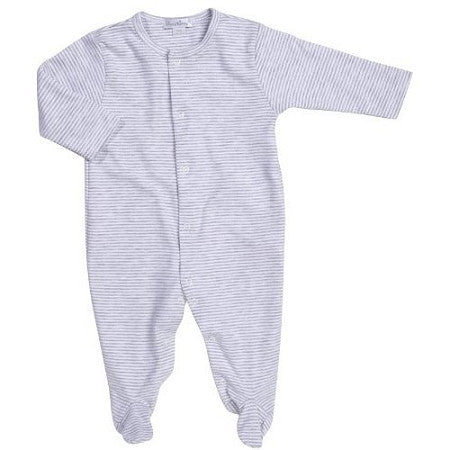 Kissy Kissy Footie-Grey Stripe